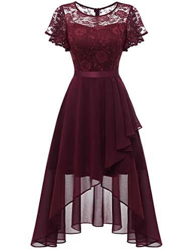 Wedtrend Cocktailkleid Damen Elegant für Hochzeit Abendkleider Kurz Hochzeit Kleid Jugendweihe Kleider Brautkleid...