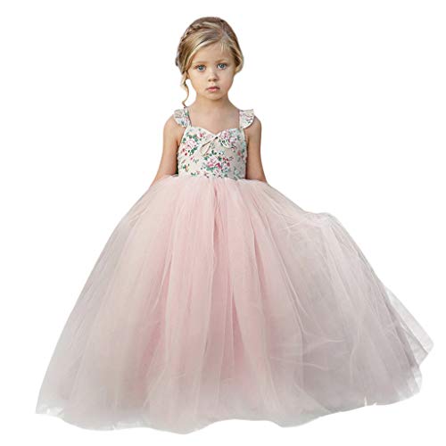 Allence Prinzessin Kleid Mädchen Abendkleid für Hochzeit Brautjungfer Blumenmädchen Geburtstag Party Jugendweihe...