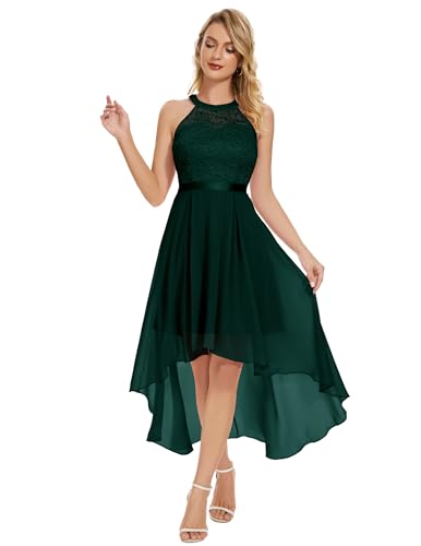 Wedtrend Cocktailkleid Damen Kleid Konfirmation Damen Abendkleider Elegant für Hochzeit WT0204 DarkGreen XS