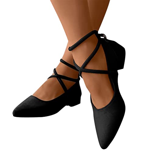 Minetom Blockabsatz Pumps Riemchen Damenschuhe Frühjahr Business Plateau Ballerinas Elegant Schuhe Mit Absatz Für...