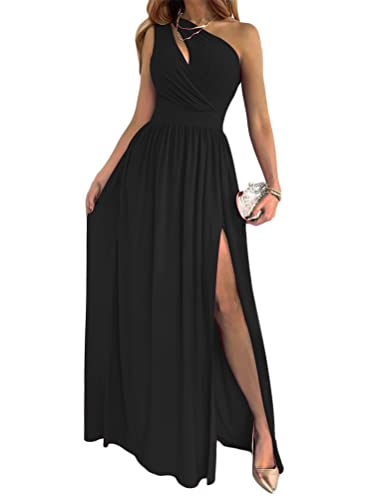 Onsoyours Abendkleid Damen Elegante Maxi Langes Kleid mit Schlitz Ballkleider Ärmellos Maxikleid Strandkleid Partykleid...