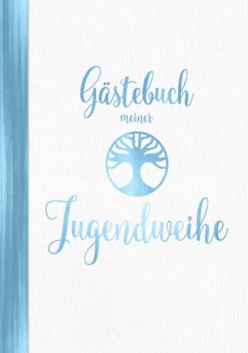 Gästebuch meiner Jugendweihe: Deko Blau für Jungen I Jugendfeier I Geschenke & Dekoration zur Jugendweihe für Jungs I...