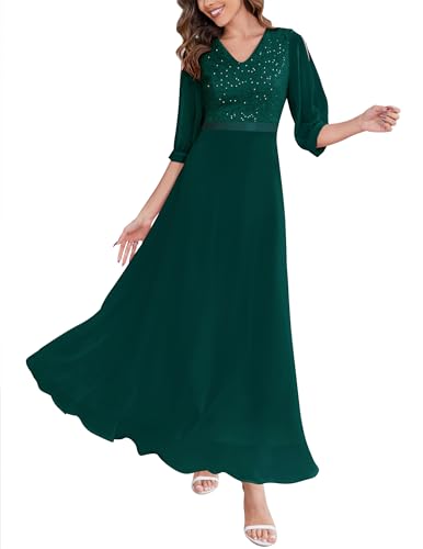 Wedtrend Abendkleider Ballkleider Lang Kleider Festlich Damen Jugendweihe Kleid Lang Maxi Elegante Abendkleider für...