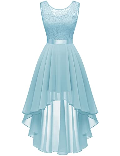 Berylove Konfirmationskleider Abendkleider Elegant für Hochzeit Brautjungfernkleider Damen Cocktailkleid Vokuhila Kleid...