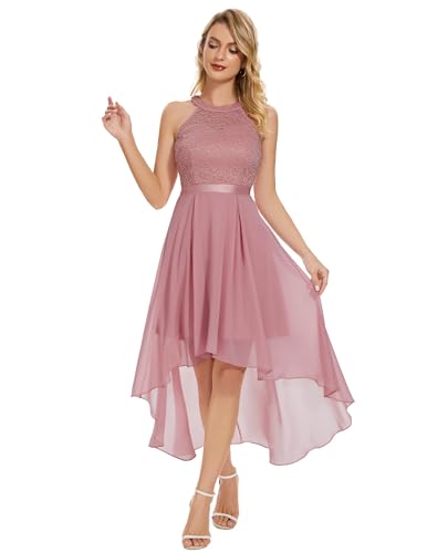 Wedtrend Cocktailkleid Jugendweihe Kleider Kleid Festlich Damen Sommerkleid Midi Elegant Kleid Damen mit Spitzen WT0204...