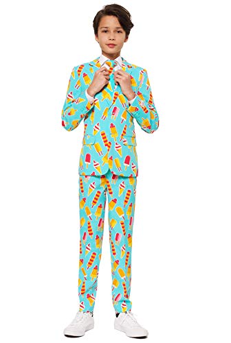 OppoSuits Lustige Verrückt Anzüge für Jungen 10 - 16 Jahre alt - Kommt mit Jacke, Hose und Krawatte Cool Cones...