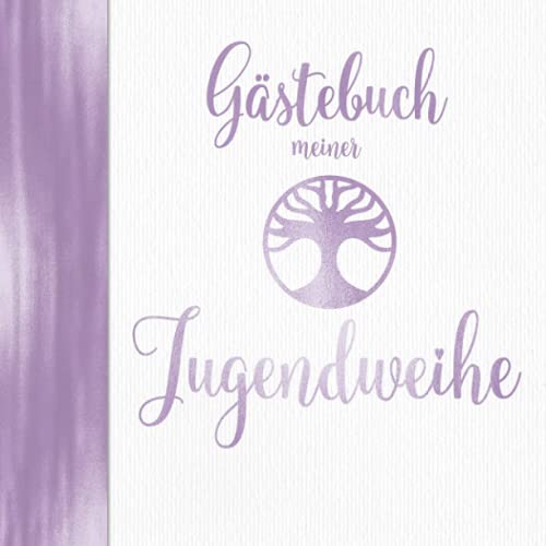 Gästebuch meiner Jugendweihe: Deko Lila für Mädchen I Jugendfeier I Geschenke & Dekoration zur Jugendweihe Weiblich I...