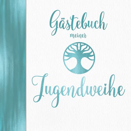 Gästebuch meiner Jugendweihe: Deko Türkis für Jungen I Jugendfeier I Geschenke & Dekoration zur Jugendweihe für...