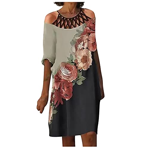 MICKURY Mittelalter Kleid,Kleid als Hochzeitsgast,Jugendweihe Kleider kurz,Maxi Sommerkleider Damen,Off Shoulder...