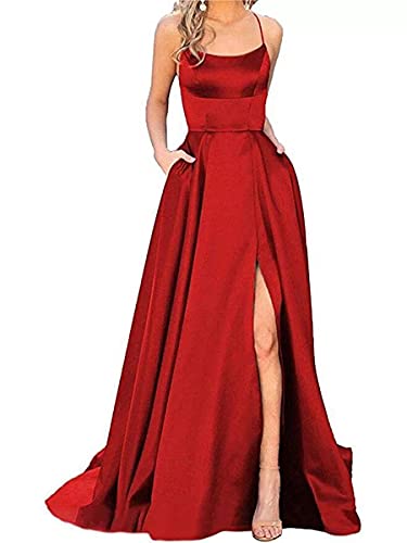 Onsoyours Damen Maxi Kleider Lang Abendkleid Festlich Cocktail Herbstkleider Elegant Hochzeitkleid Ballkleid...