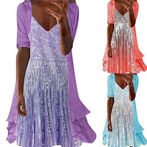 Zilosconcy Spitzenkleid Damen 50 jahre festliche kleidung damen hochzeit gast Frauen Hochzeitskleider Elegante...
